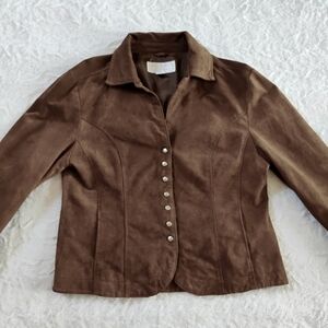 Brown Suede Women's Jacket
